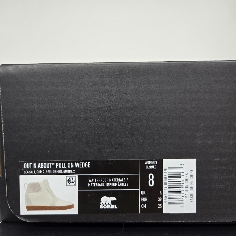 New Sorel Out N About Pull On Wedge Booties Leather Boots Women's Size 8 - Picture 8 of 8